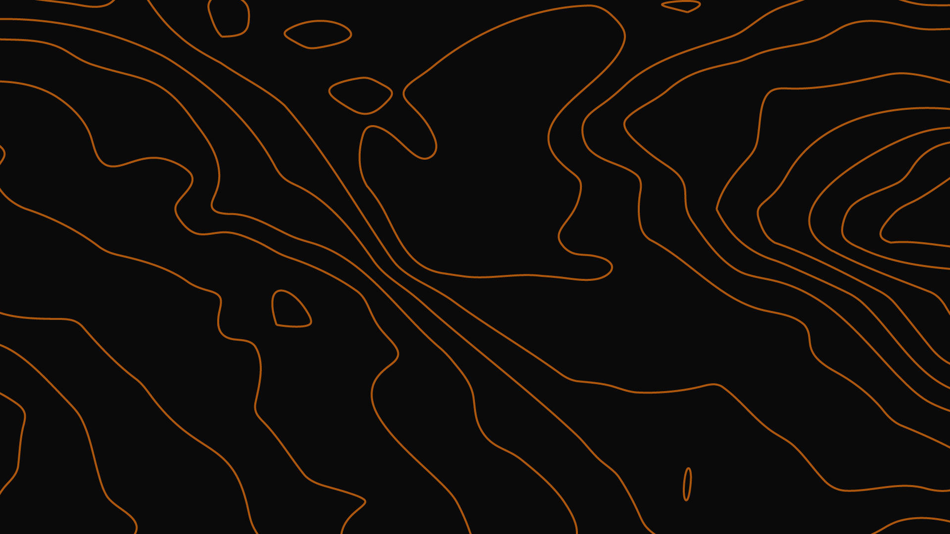 dark themed contour map of harlow lake recreation area in marquette, michigan